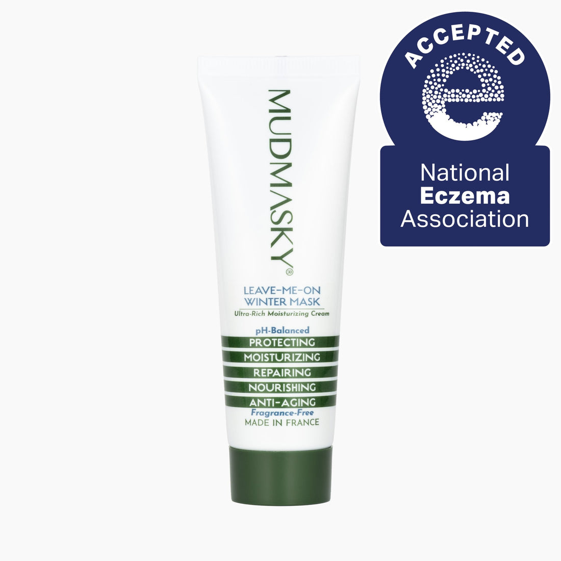National Eczema Association kent MUDMASKY het "Seal of Acceptance" toe!